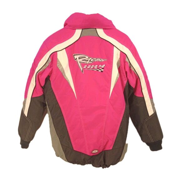 Choko Hot Pink Racing Snowmobile Jacket Women's 18 Powersports Waterproof HR4 - Picture 9 of 16
